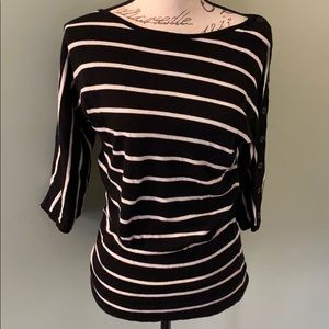 Express black and white striped sweater